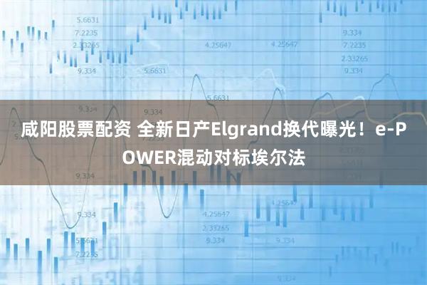 咸阳股票配资 全新日产Elgrand换代曝光！e-POWER混动对标埃尔法